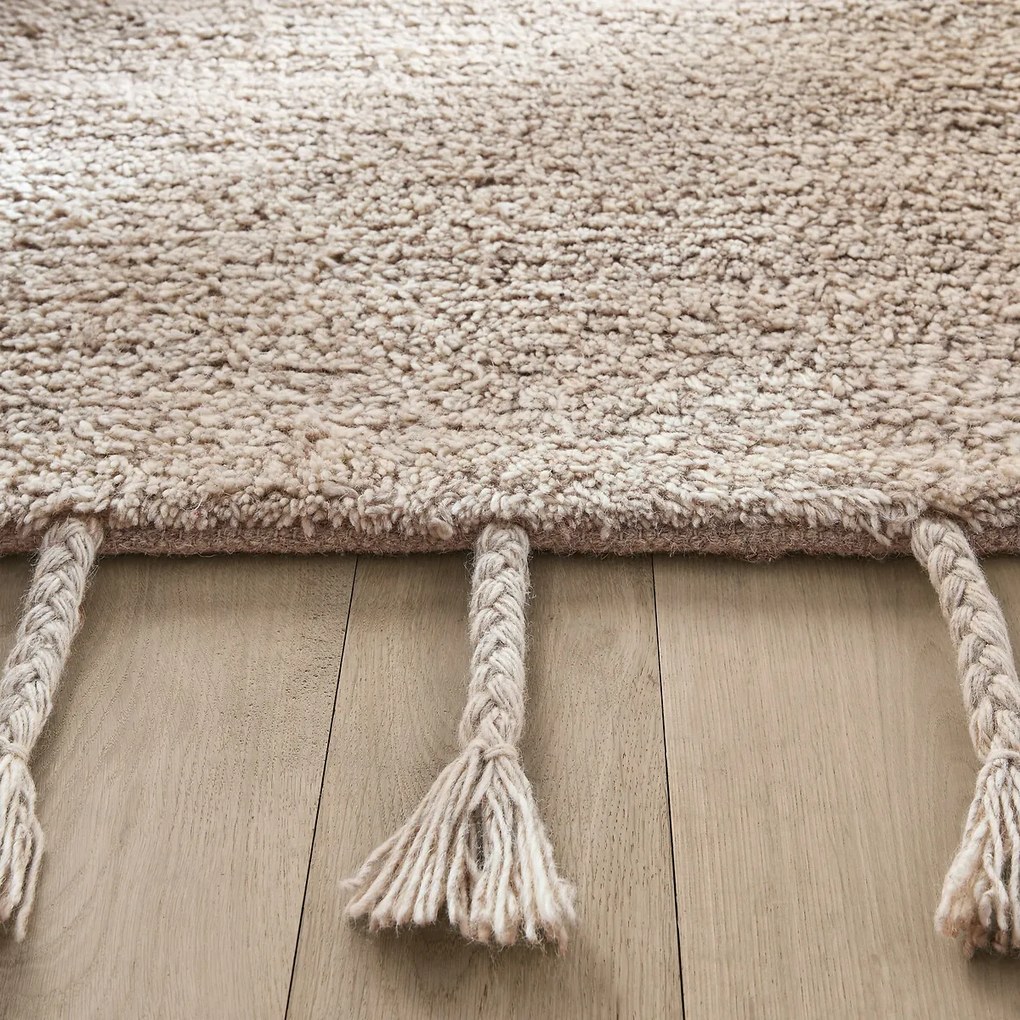 Bedmat in wol, handgestrikt, Neroli