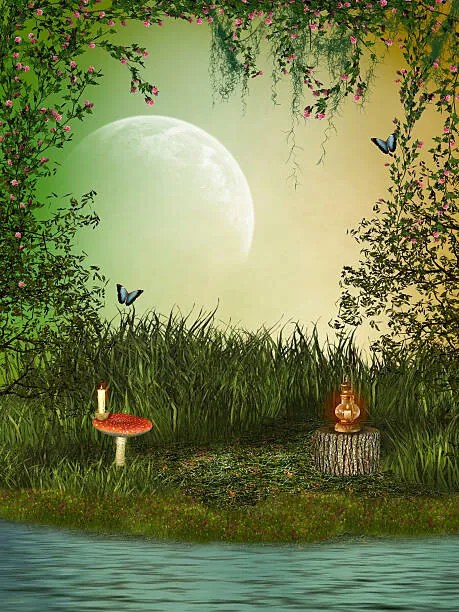 Ilustratie Fantasy landscape, justdd