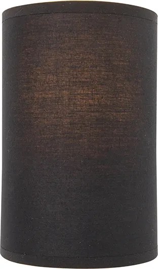 Moderne wandlamp zwart en goud - Simple Drum