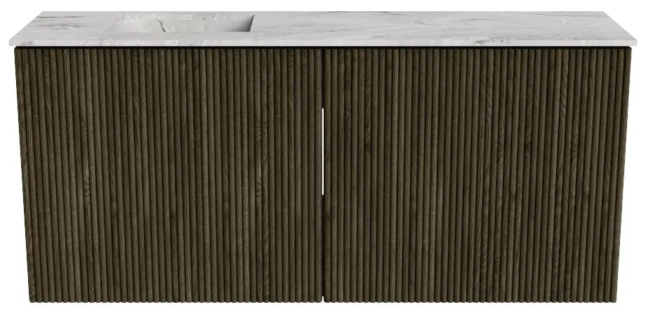 Mondiaz Joya DLux 90cm toiletmeubel shadow met wastafel faye links zonder kraangat glace