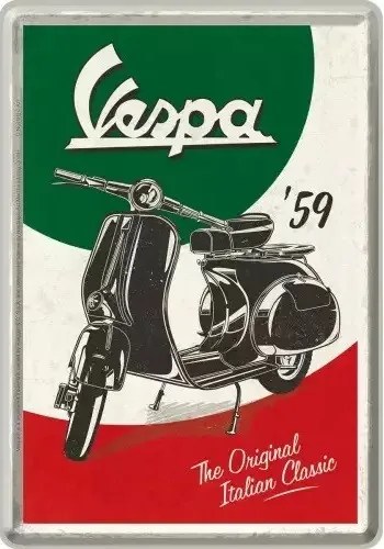 Metalen bord Vespa Italian Classic'59