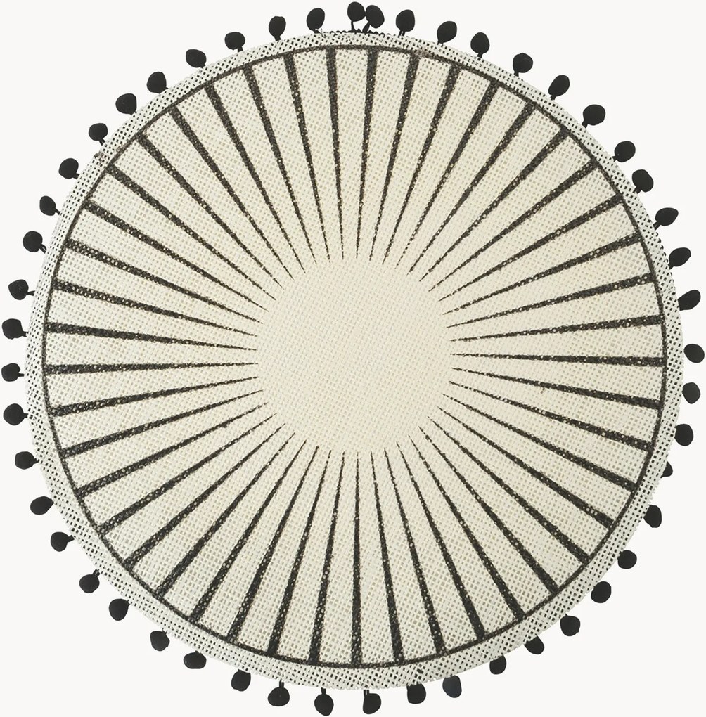 Placemats Poms, 6-delig