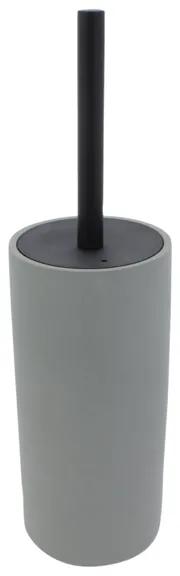 Differnz Limited Jukon toiletborstelhouder 10x10x36cm polyresin grijs 34.600.02