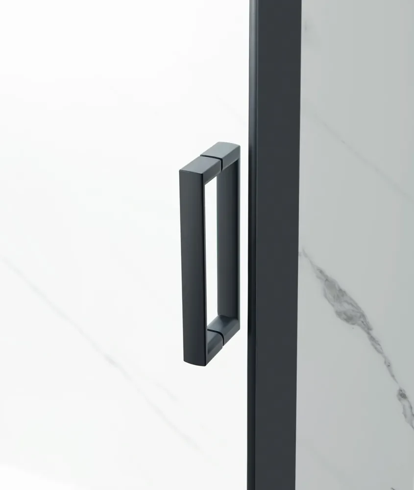 Saniclear Slide black douchecabine 120x80cm zwart mat