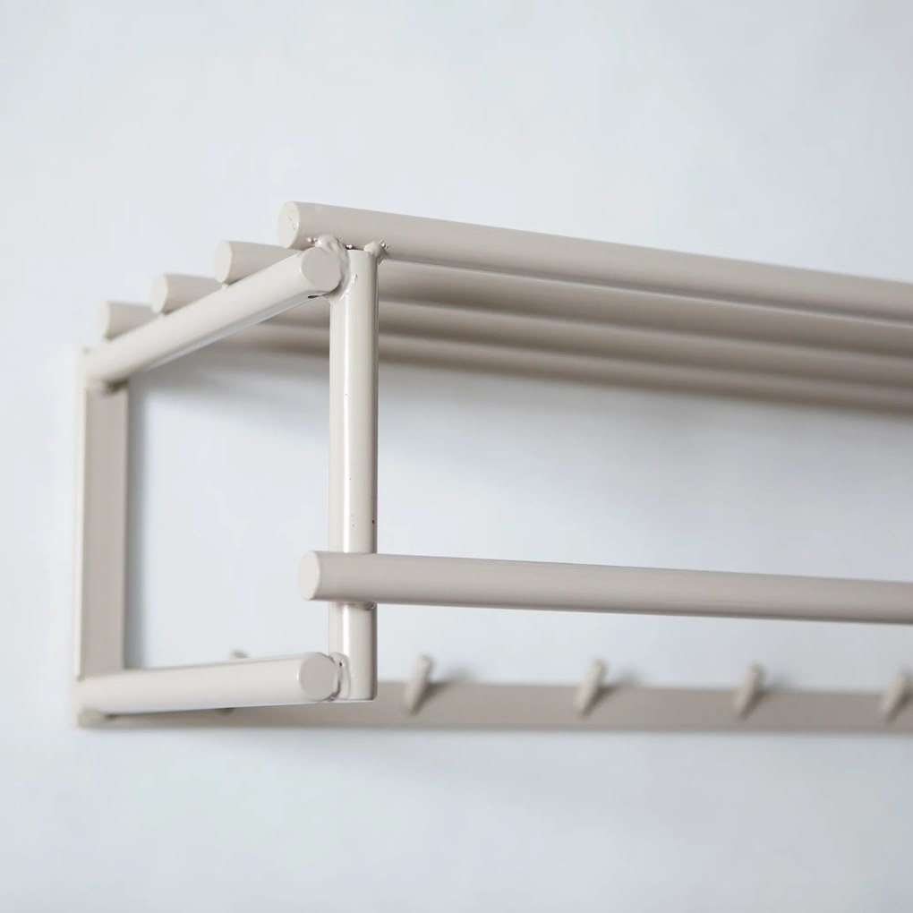 Beige Kapstok Met Hoedenplank