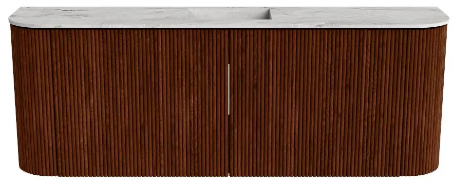 Mondiaz Joya DLux 115cm toiletmeubel ronding links/rechts ruby met wastafel faye midden zonder kraangat glace