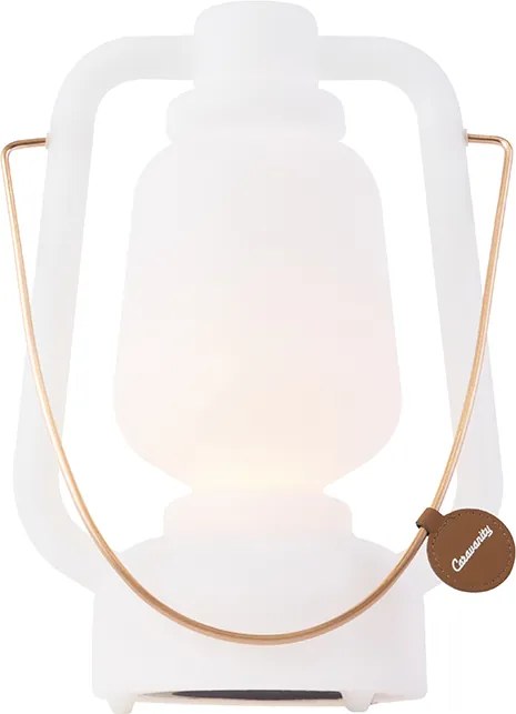 Tafellamp oplaadbaar 30 cm IP44 wit - Storm Small
