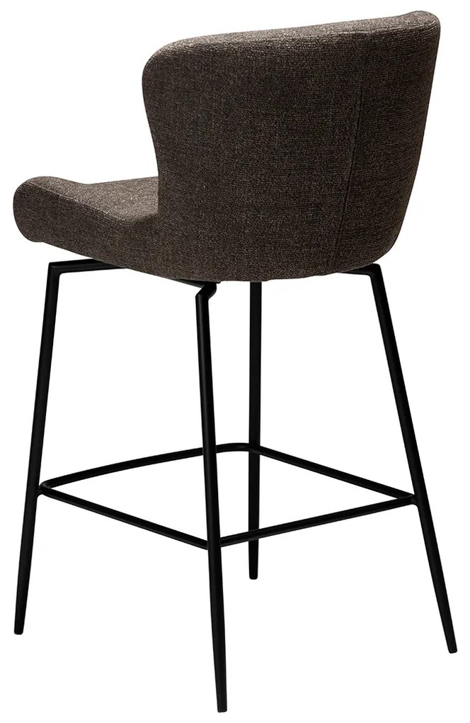 Dan-Form Glam Swivel Draaibare Barstoel Bruin Boucle
