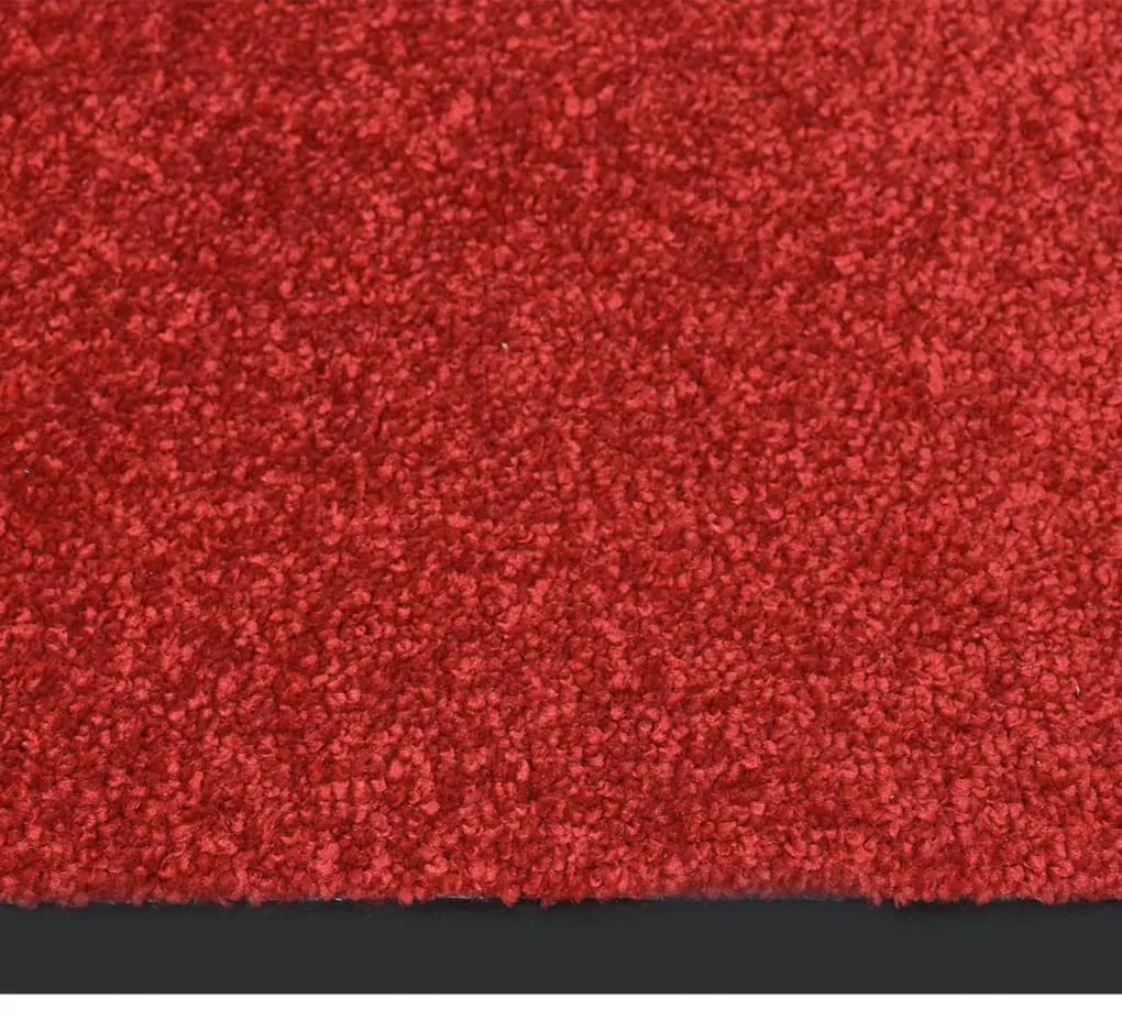 vidaXL Deurmat 60x80 cm rood