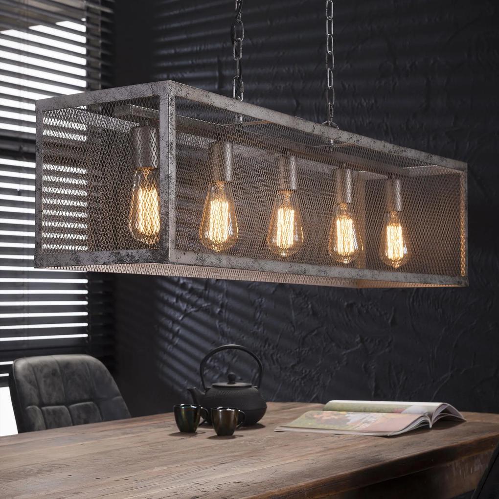 Industriële Hanglamp 'Matt' 5-lamps