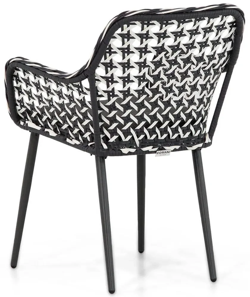Domani Furniture Emory Dining Tuinstoel Wicker Zwart