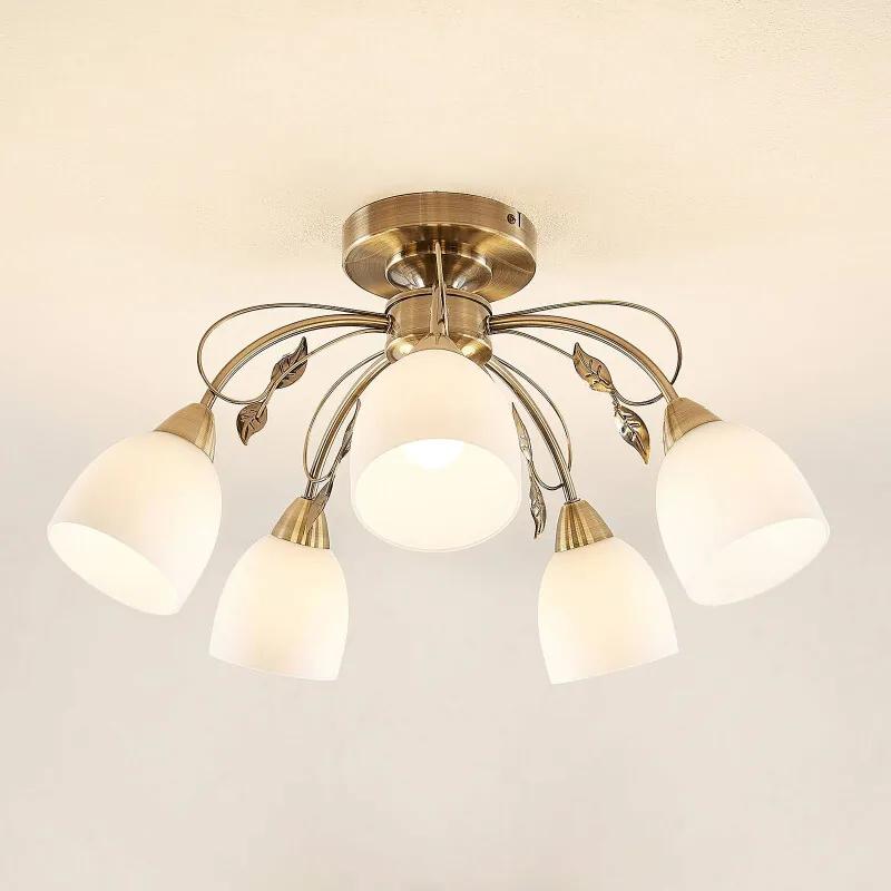 Thaddeus plafondlamp, 5-lamps, hoogte 31 cm - lampen-24