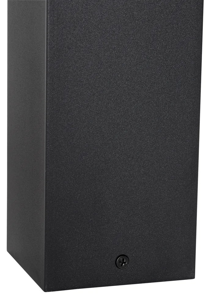 Buitenlamp zwart met smoke glas met grondpin en kabelmof 30cm IP44 - Denmark