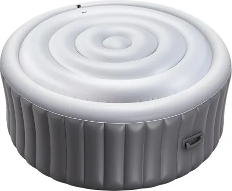 VEVOR Opblaasbare hoes, 137 cm ronde hoesbeschermer, geïsoleerde spahoezen, weerbestendige en waterdichte energiebesparende hoes voor buitengebruik, wit