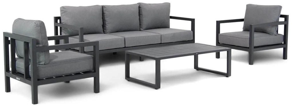 Stoel en Bank Loungeset 5 personen Aluminium Grijs  Lifestyle Garden Furniture Lagos