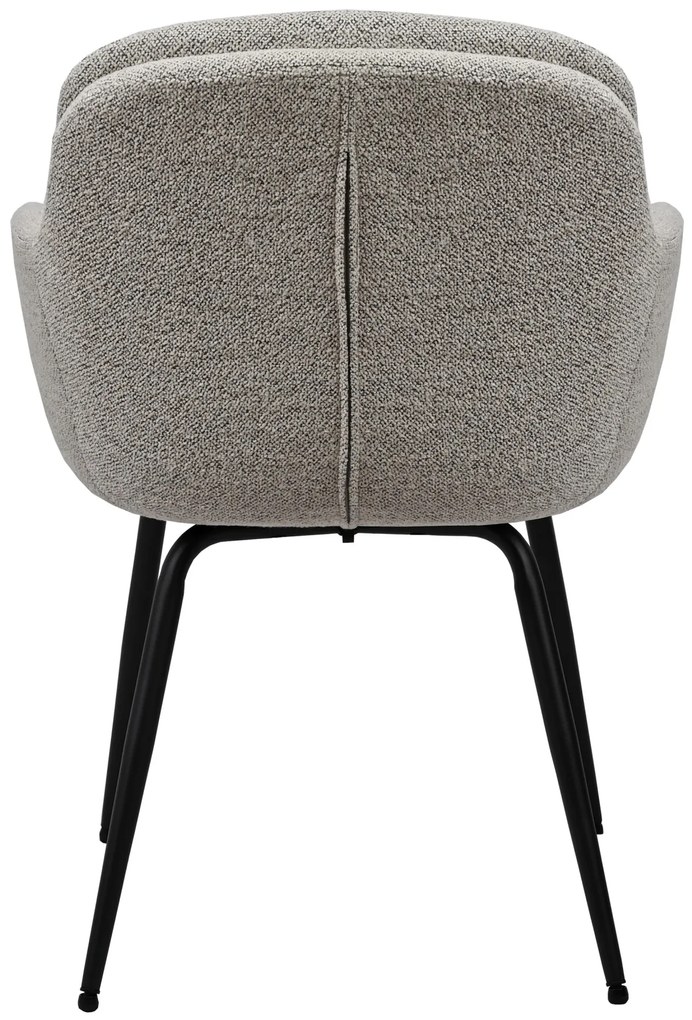 GEORGIA Beige Latte (stof Monza 60) - MODERNE GESTOFFEERDE DRAAISTOEL VOOR WOONKAMER/EETKAMER/LOFT KANTOOR