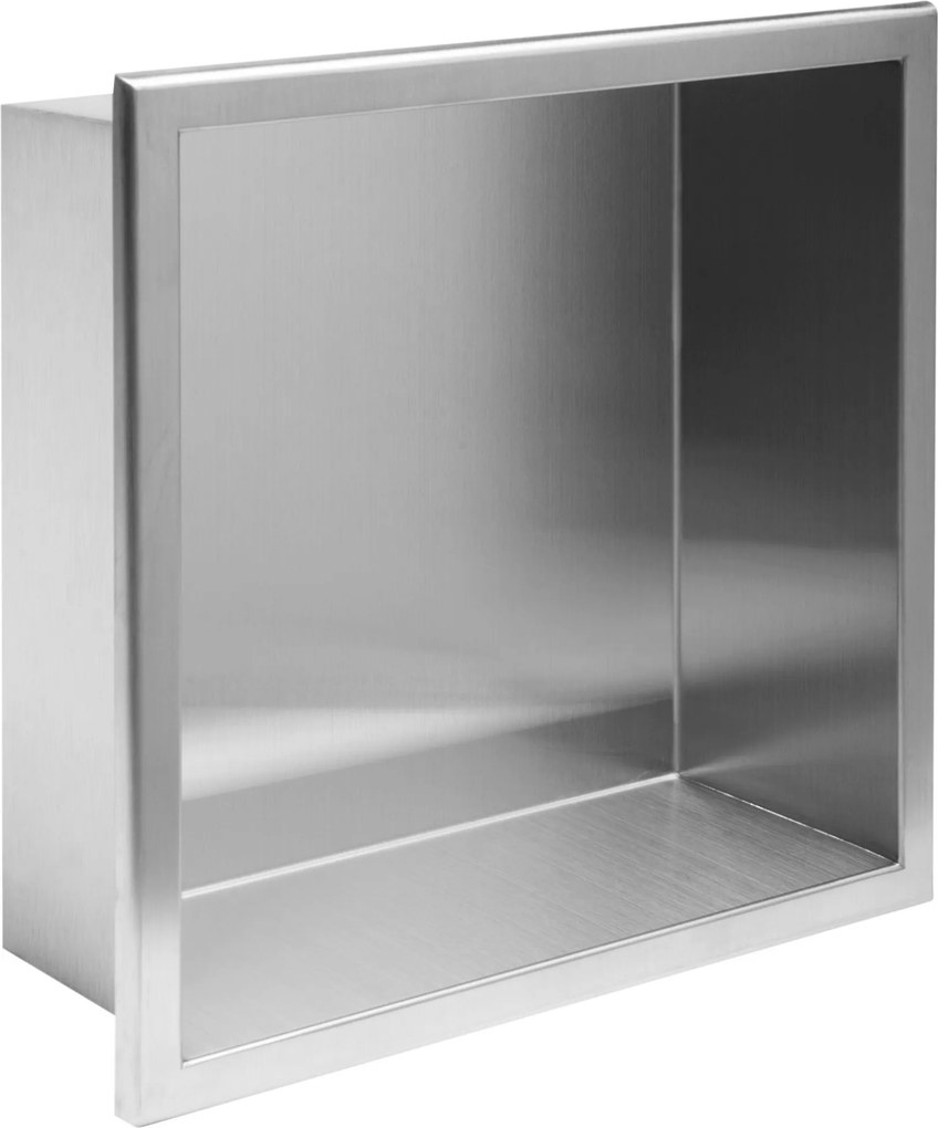 bathroom shelf 30x30 steel brush