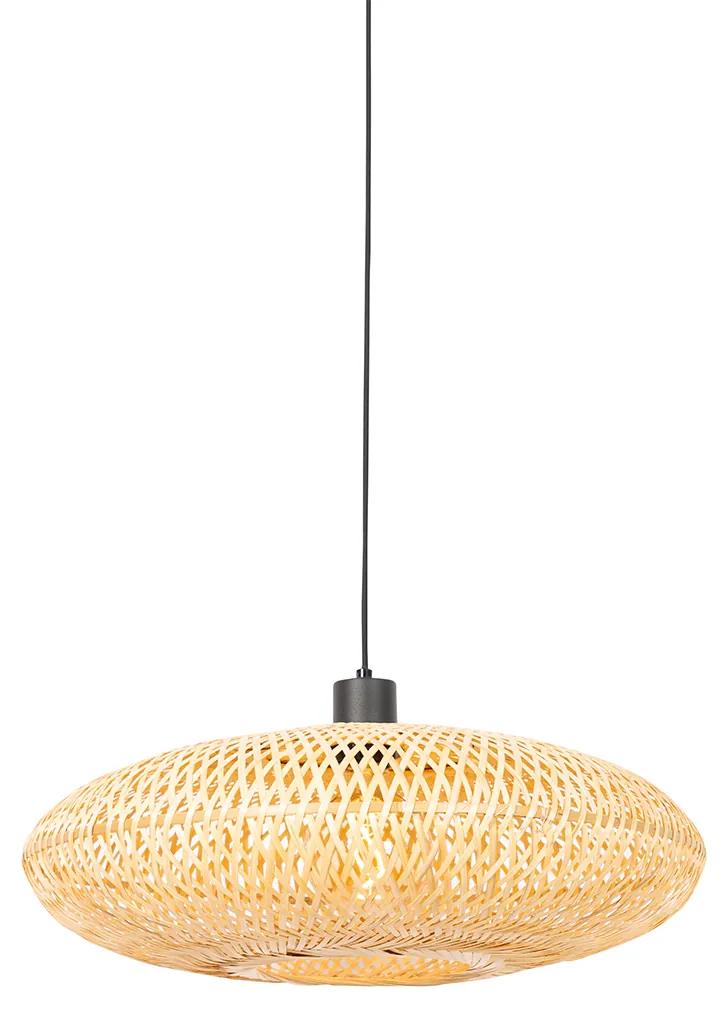 Oosterse hanglamp bamboe 50 cm - OstravaOosters E27 rond Binnenverlichting Lamp