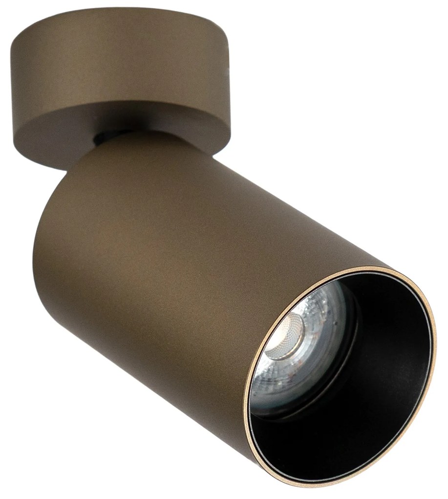 Mila 1 Rond Opbouwspot Brons