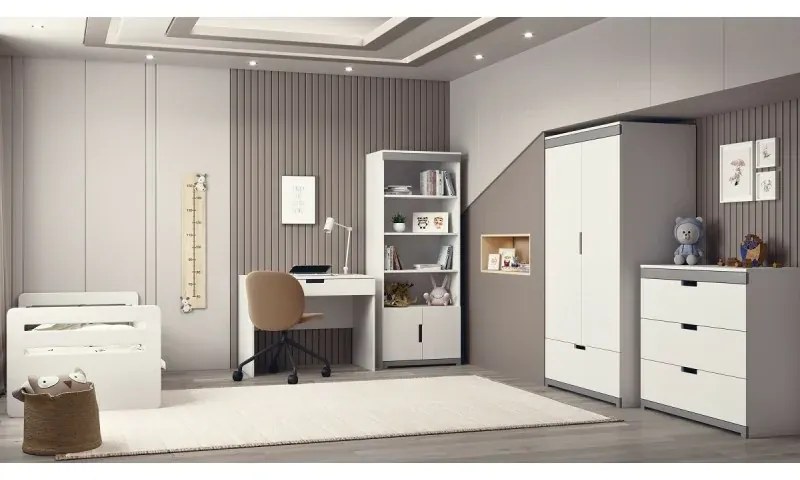 Peuter Wit  Eenpersoonsbed Kami - Voor kinderen Kinderen Peuter Junior 5056231742153 Children's Beds Home, 160x80, Nee, Matras van schuim/kokosvezel v