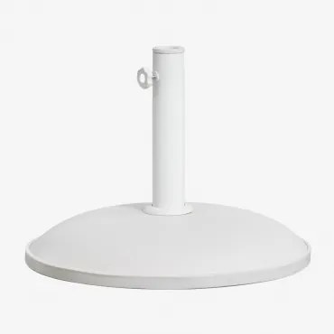 Ronde Parasolvoet Ø50 Cm Van Beton Zante Gardenia Wit - Sklum