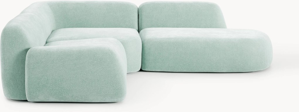 Modulaire hoekbank Wolke (4-zits) met chaise longue