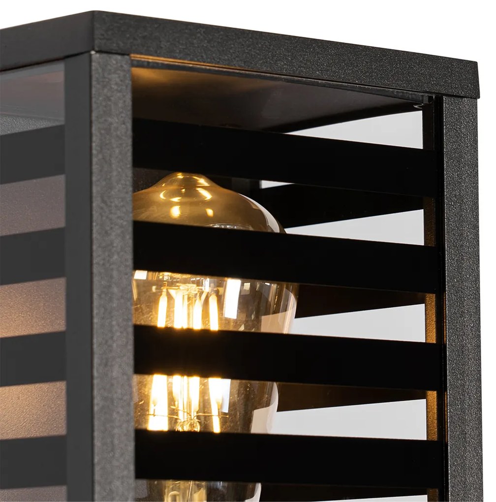 Moderne buiten wandlamp zwart 26 cm IP44 - Reims Modern E27 IP44 Buitenverlichting
