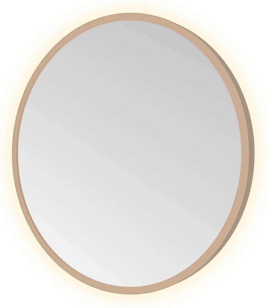 Hotbath &More Round spiegel 40cm geborsteld koper PVD