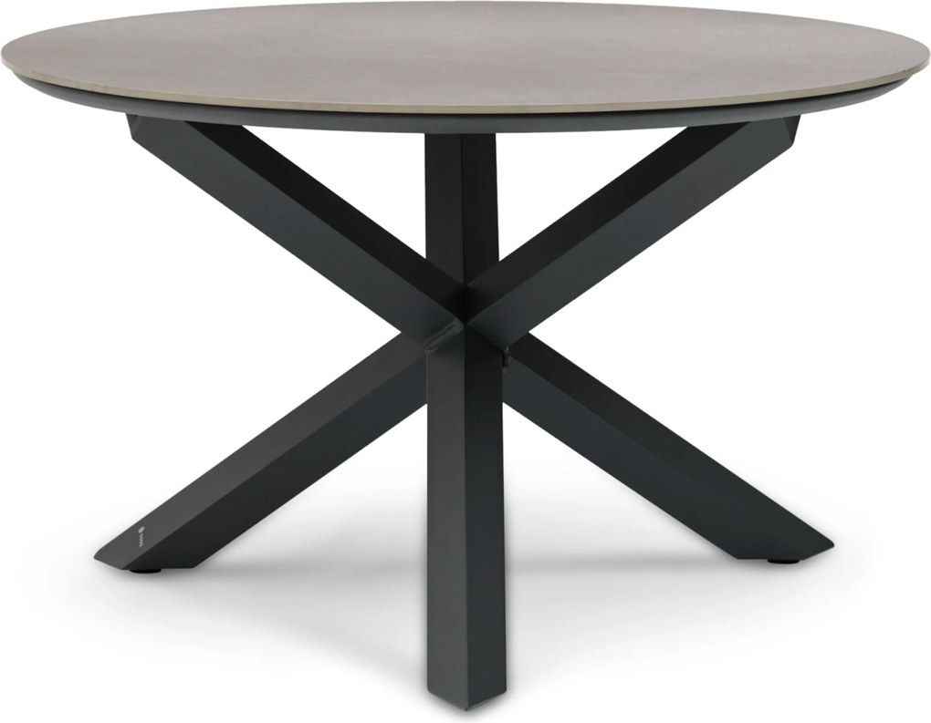 Dining Tuintafel rond 120 cm Grijs Xento