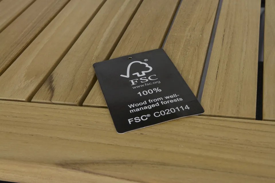 Hartman Da Vinci/Sonata 4-persoons verstelbare tuinset 160x90 cm. - Teak