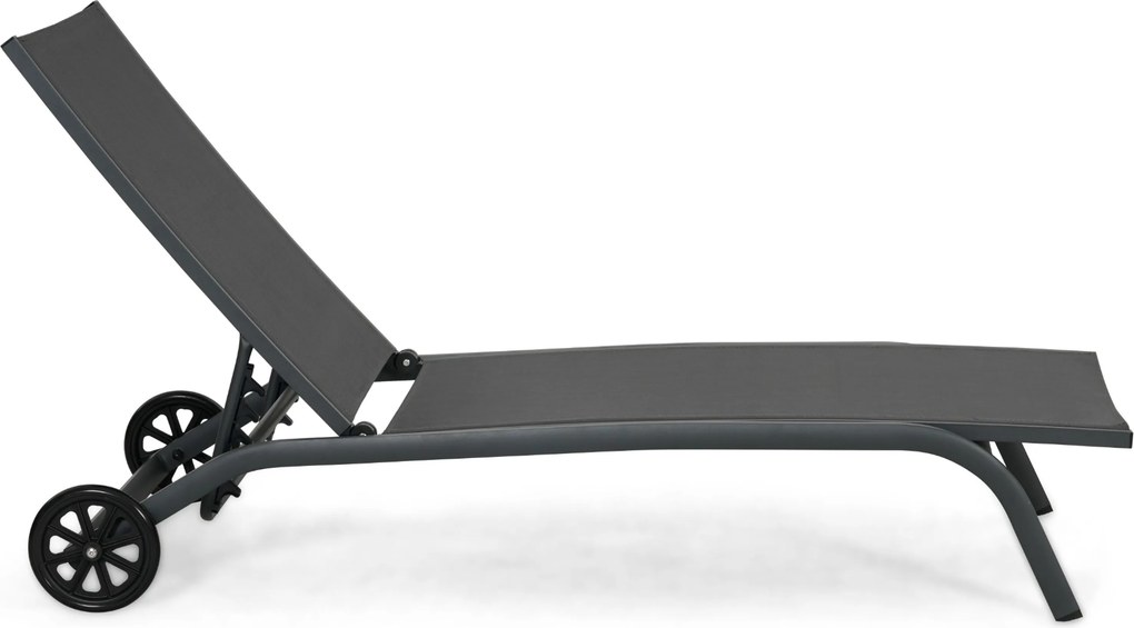 Domani Furniture Bellorio Ligbed Verstelbaar Aluminium Grijs