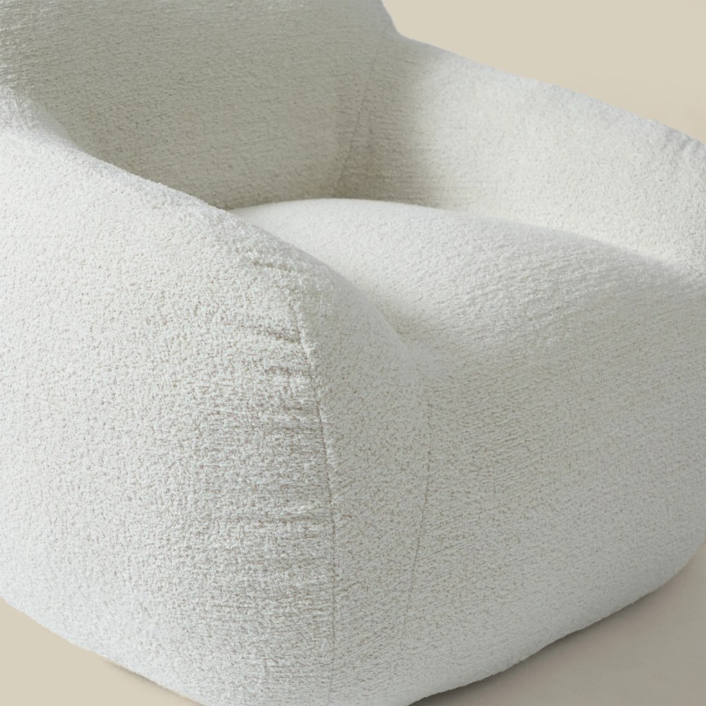Zachte Fauteuil Creme Stof