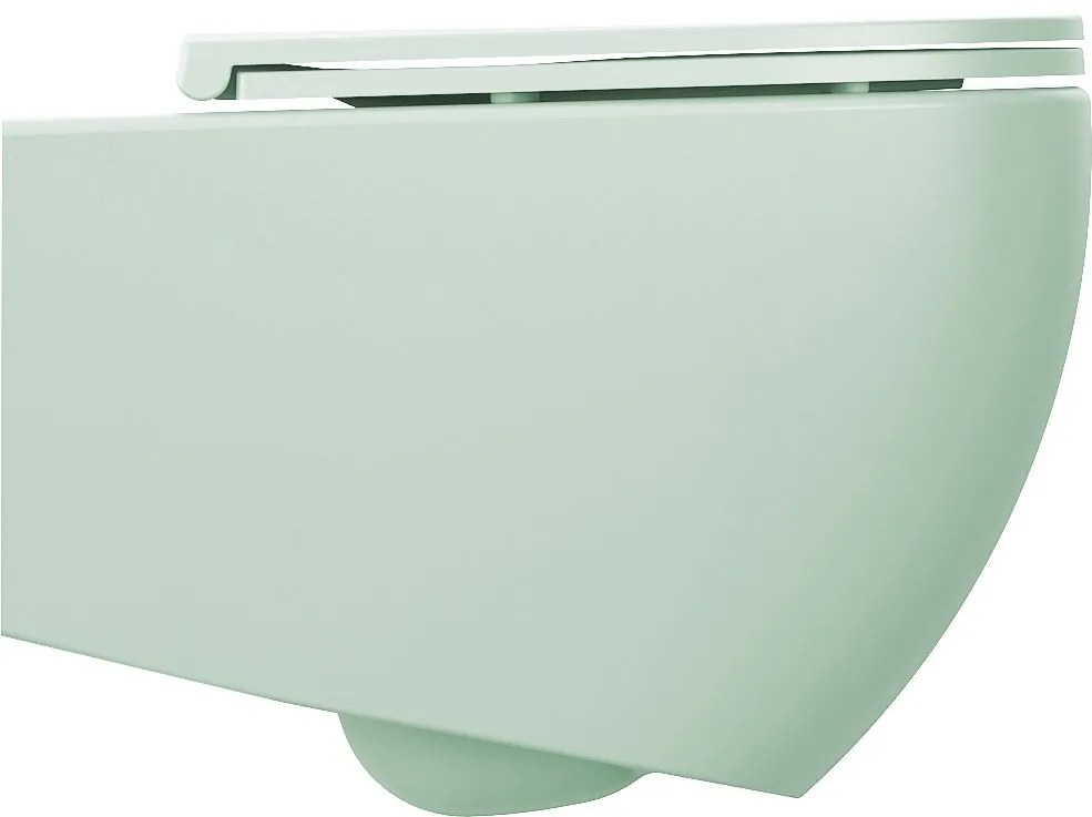 Sapho Infinity toiletpot randloos met softclose zitting mintgroen