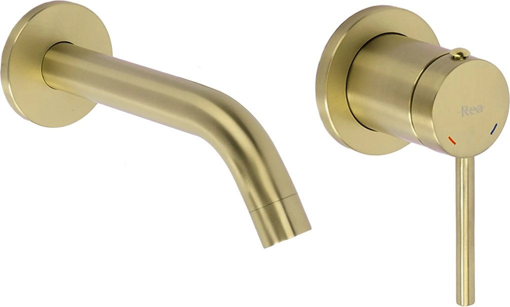 Inbouw wastafelkraan Rea Clif Brush Gold