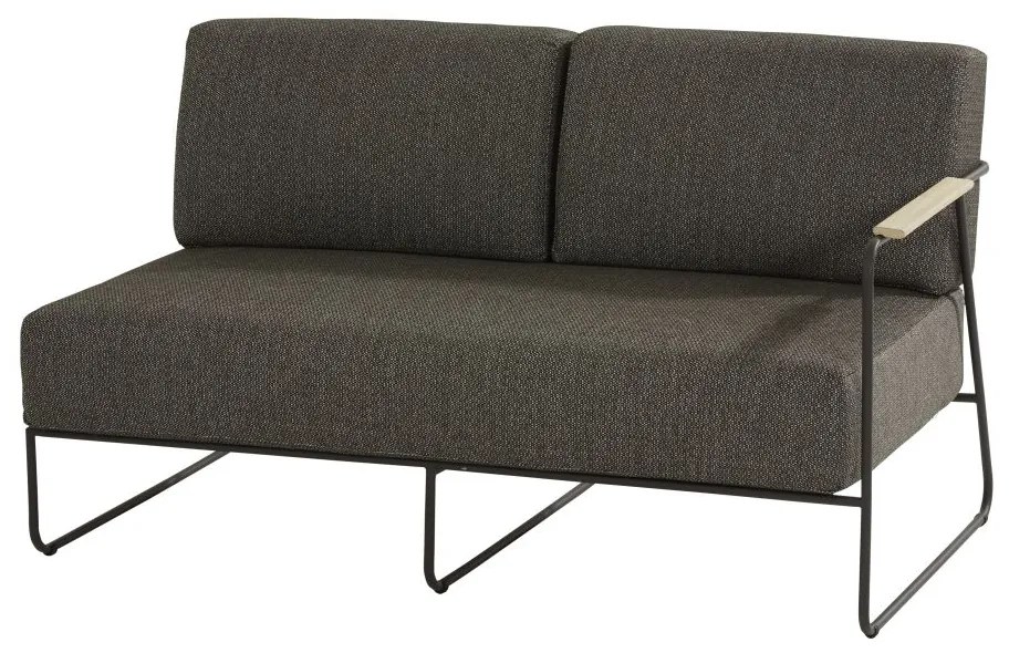 4 Seasons Outdoor Coast 2-zitter links    houtkleur weerbestendig