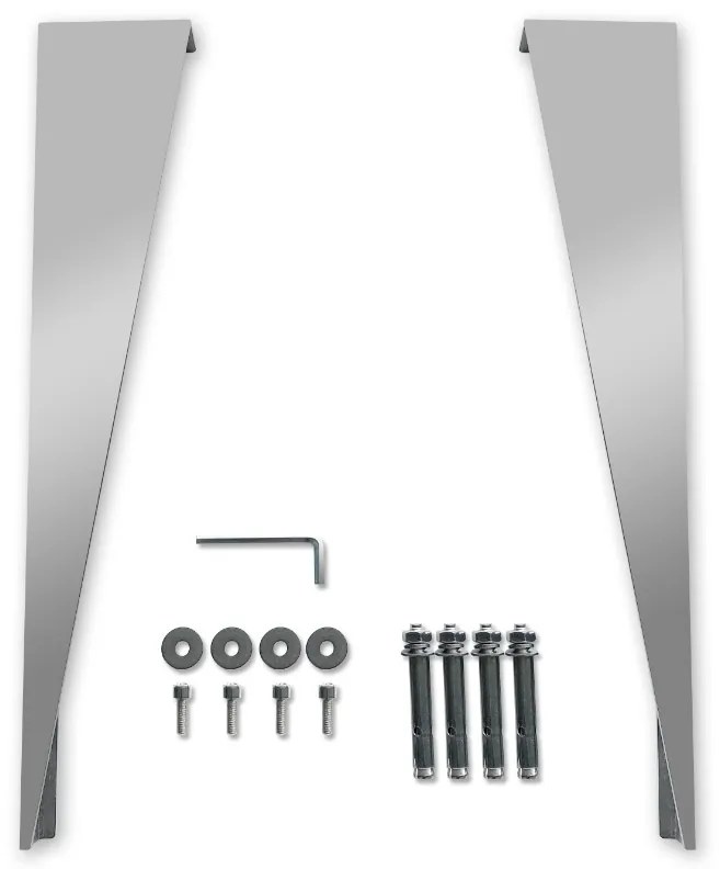 Saniclear Hoya wastafel ophangbeugels 40cm RVS