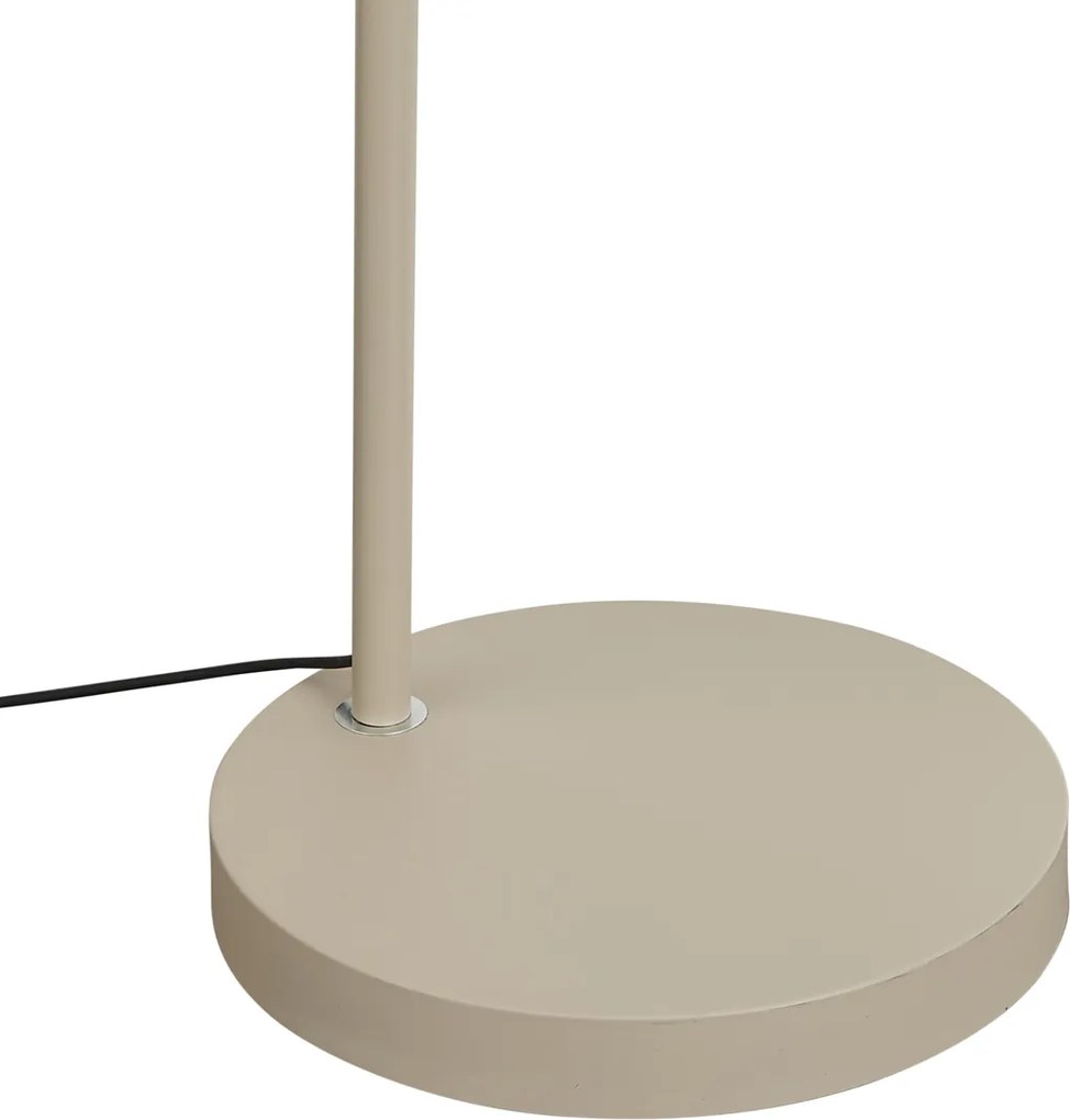 Japandi buiten vloerlamp beige met zwarte kap van touw IP44 - Arc Jayla