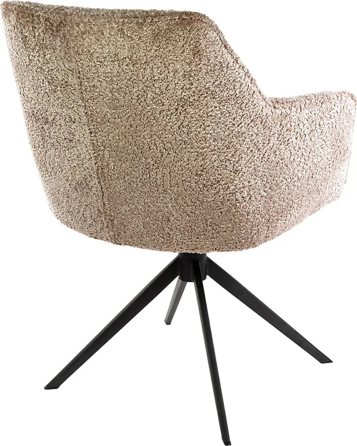 Draaibare Eetkamerstoel Velours Zand