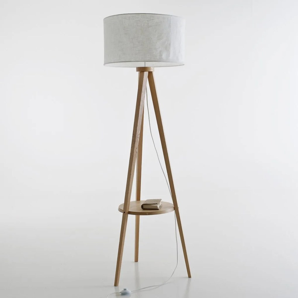 Staande lamp, drievoet en lampenkap, Setto