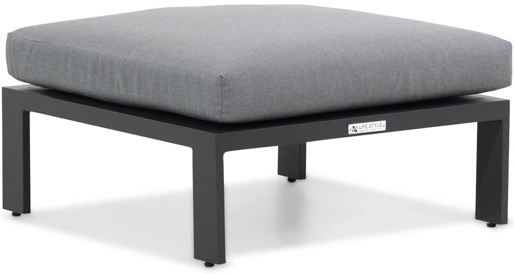 Lifestyle Garden Furniture Manuta Lounge Voetenbank Aluminium Grijs