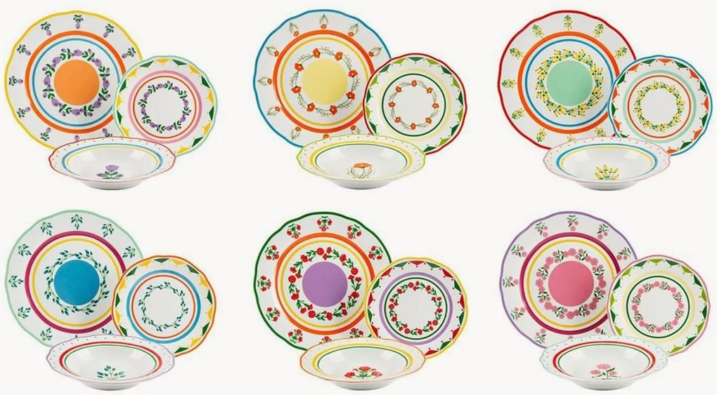 Serviesset Arles, 6 personen (18-delig)