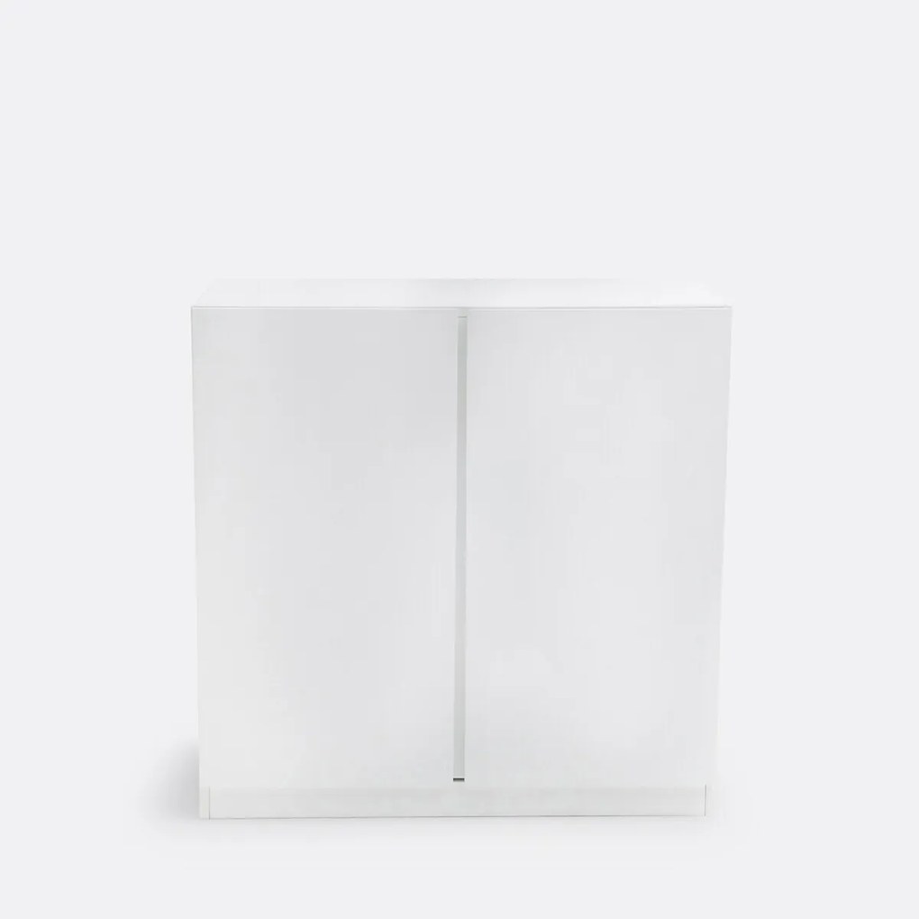 Lage kast met 2 deuren, hangkast, LEO