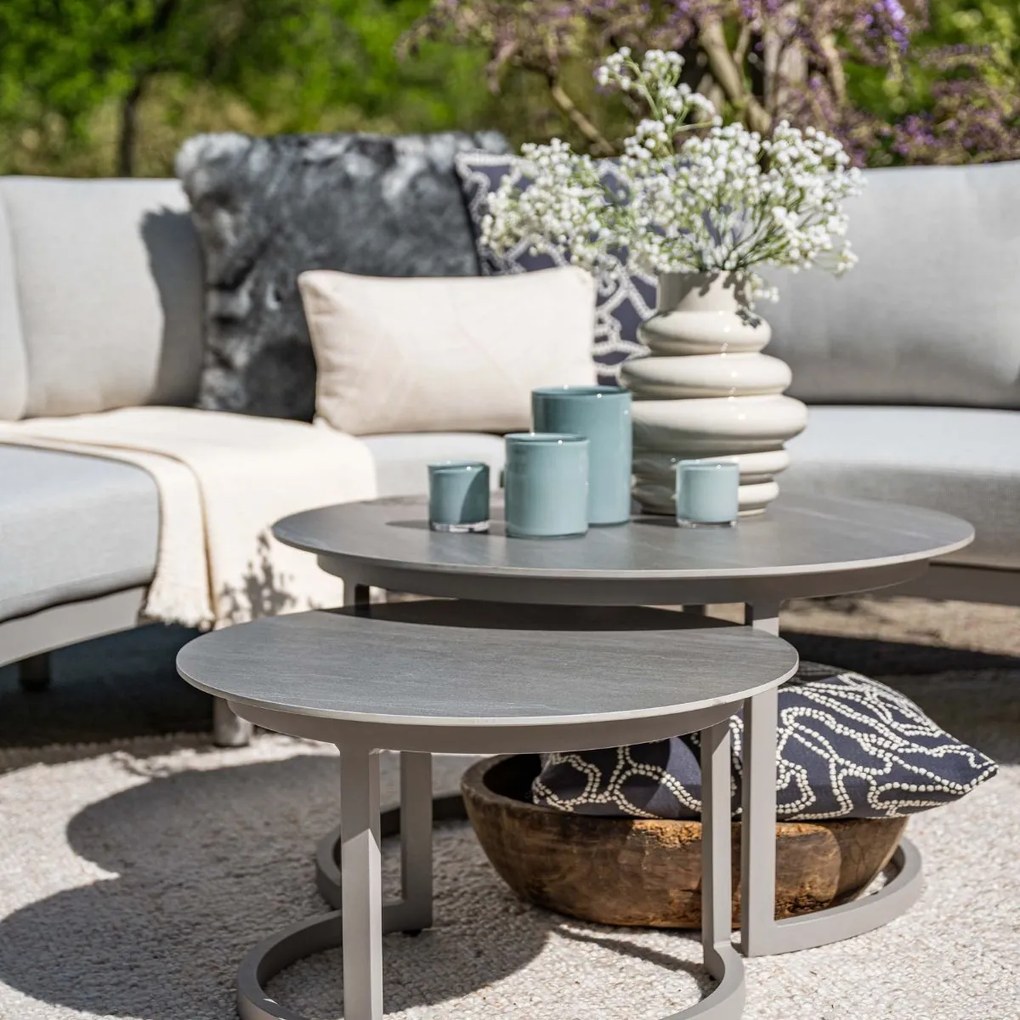 Garden Impressions Monte Carlo loungetafel Ø80xH40 cm - taupe