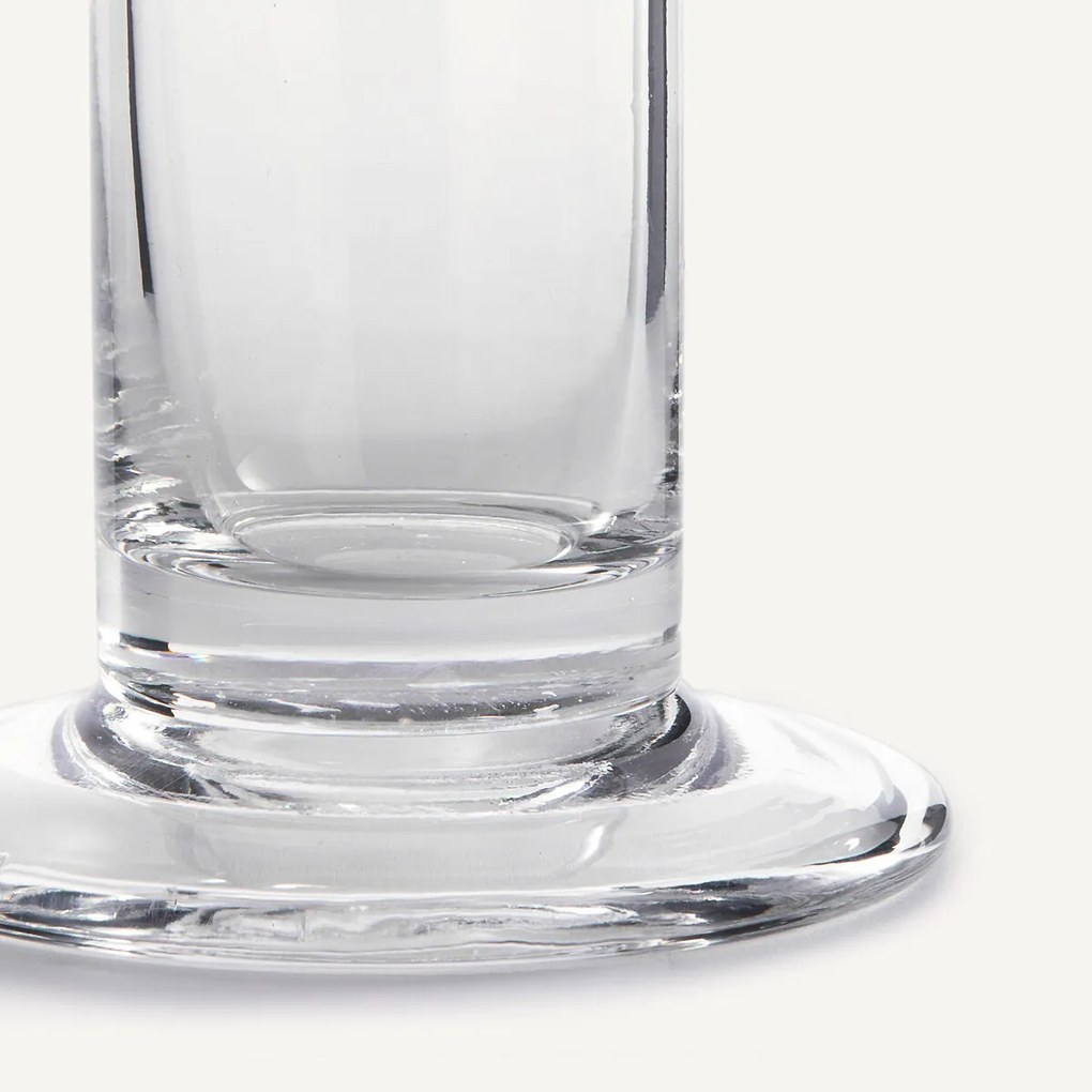 Rechte cilindervormige glazen vaas, H31 cm, Stille