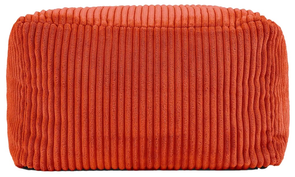 Icon Amara Jumbo Cord Square Footstool Bean Bag, Terracotta