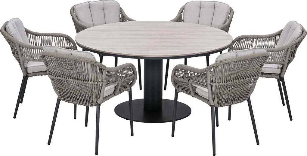 Garden Impressions Patricia tuinset 7-delig - Leona tuintafel Ø150 cm