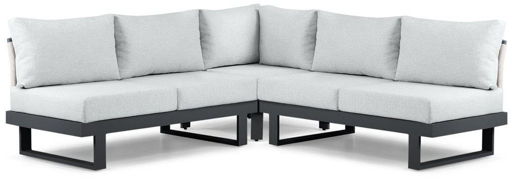 Hoek loungeset 5 personen Aluminium Grijs Lifestyle Garden Furniture Lorenzo