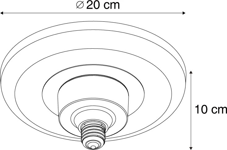 E27 LED lamp deco helder 6W 430 lm 3000K