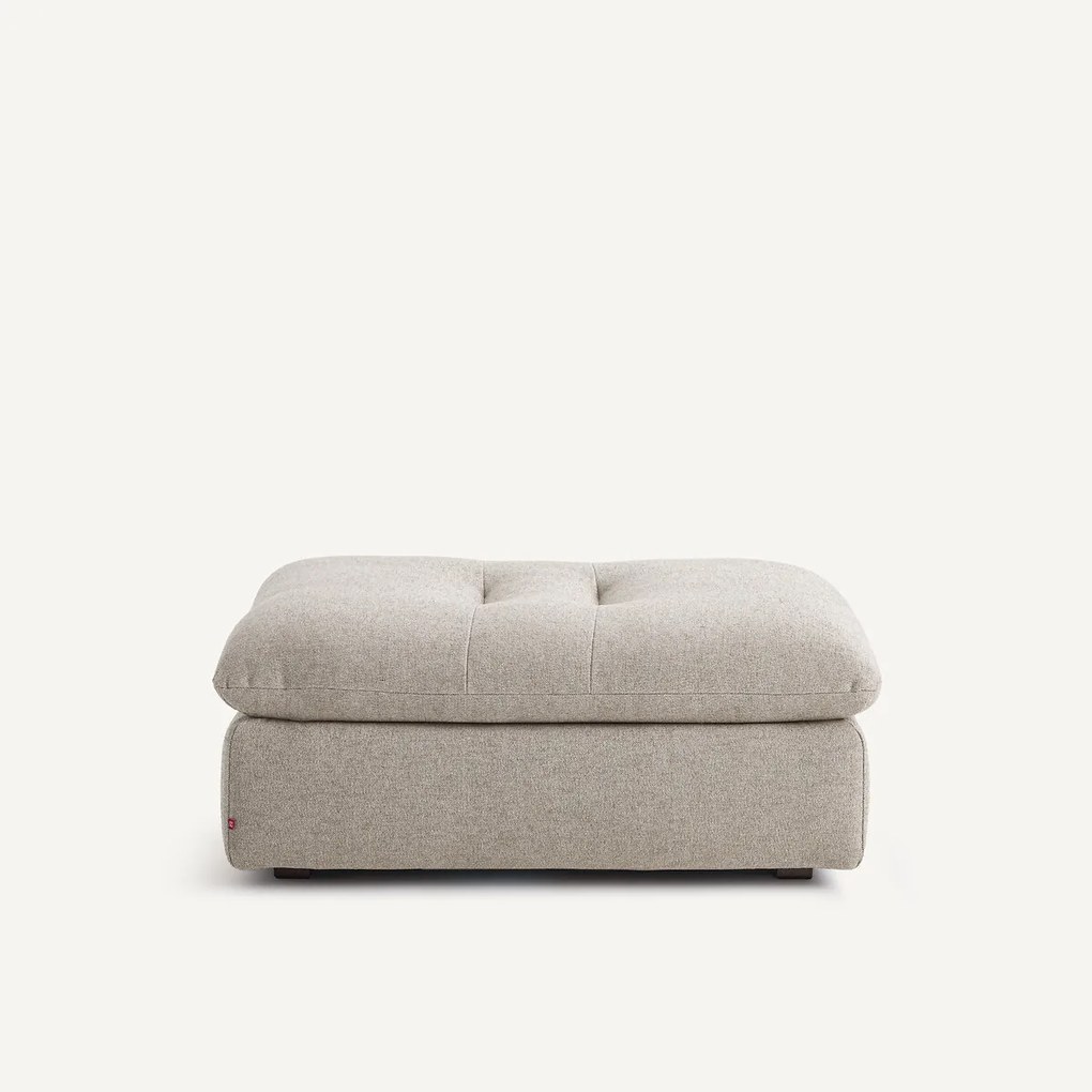 Modulaire voetensteun van getextureerd linnen en viscose, GIULIANO