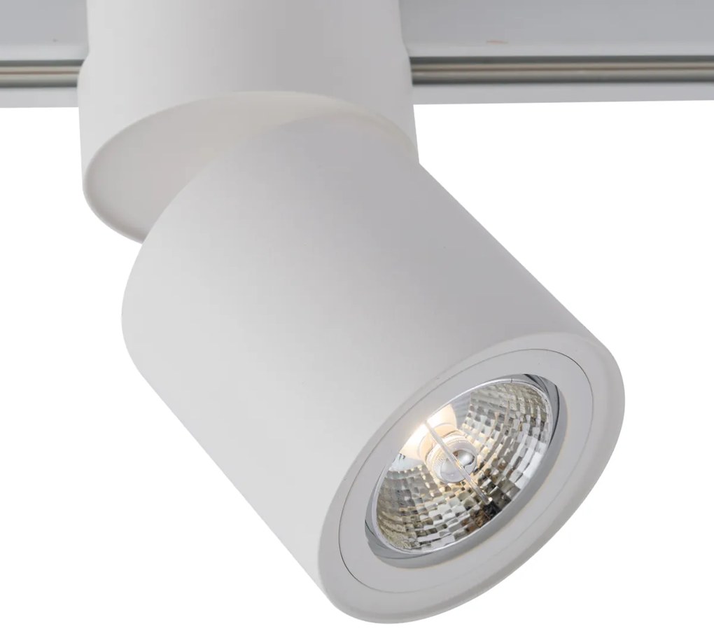 Moderne spot wit voor railsysteem 1-fase GU10 70mm - Iconic Roto